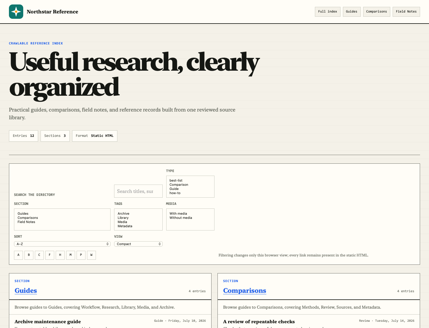 The Atlas renderer shown as a published page.