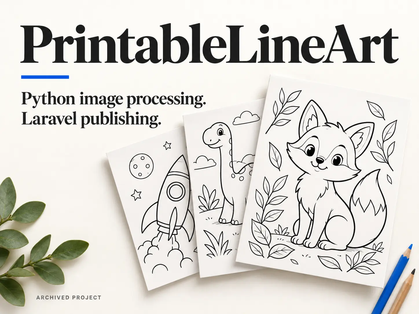 PrintableLineArt - cover